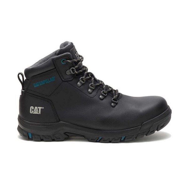 Black Women\'s Caterpillar Mae Steel Toe Waterproof Work Boots | 637049-BOG