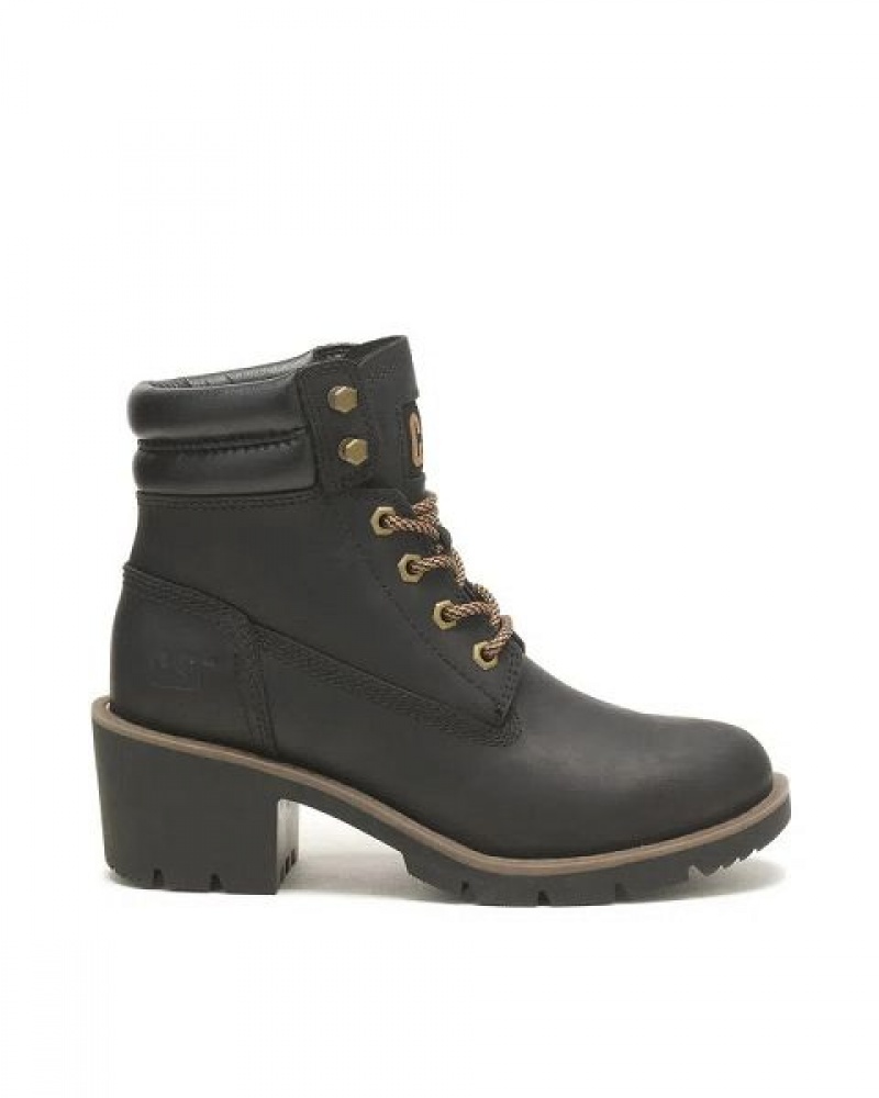 Black Women's Caterpillar Rewrite Boots | 840236-PVG