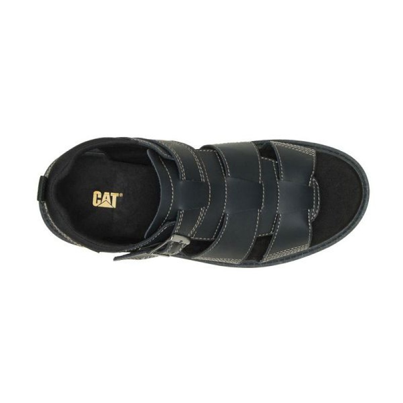 Black Women's Caterpillar Rigor Sandals | 564721-ZLF