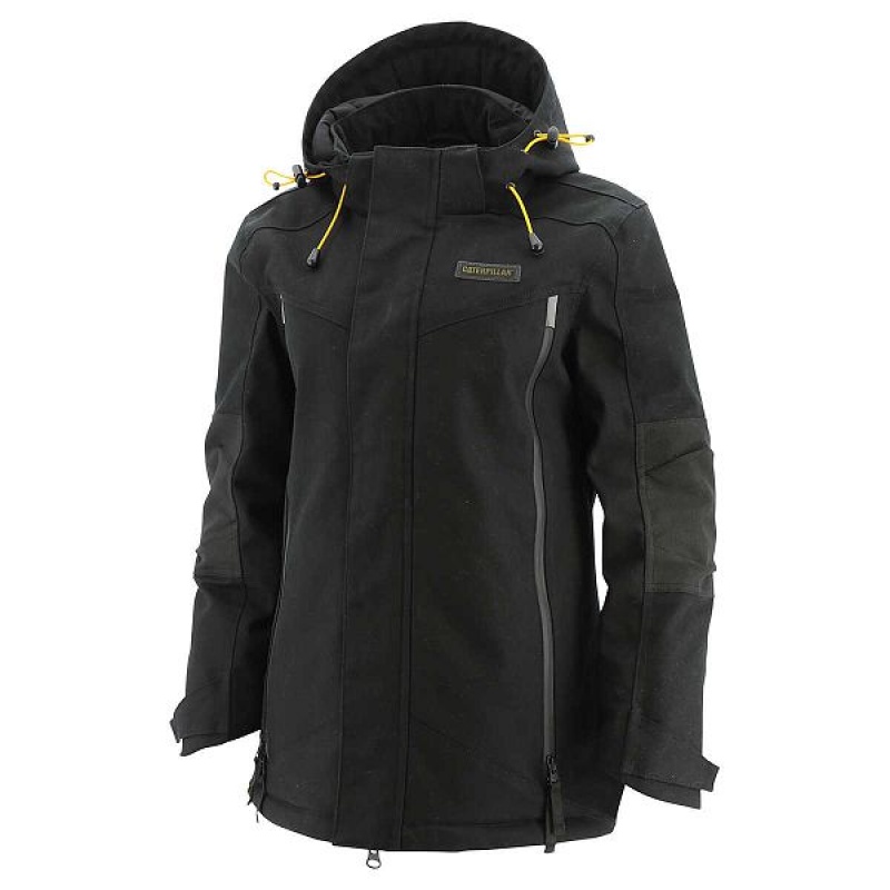 Black Women\'s Caterpillar Triton Insulated Jackets | 218590-QXK