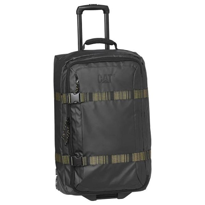 Black Women's Caterpillar Unisex The Sixty Wheeled Duffel S Cat Luggages | 375204-RFZ