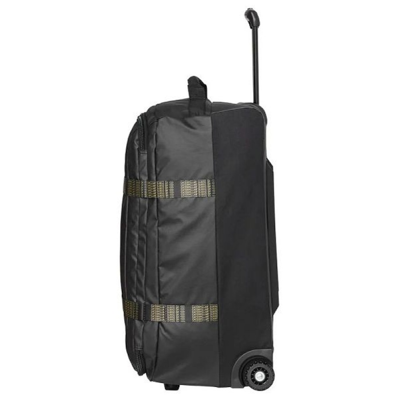 Black Women's Caterpillar Unisex The Sixty Wheeled Duffel S Cat Luggages | 375204-RFZ