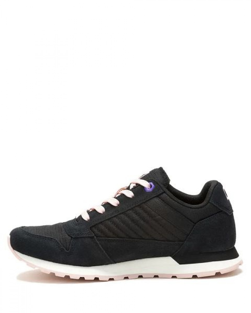 Black Women's Caterpillar Ventura Canvas Sneakers | 967138-BWX