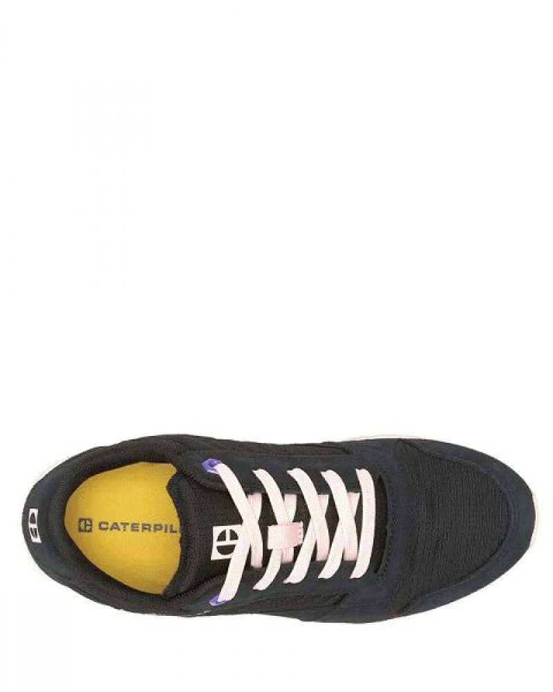 Black Women's Caterpillar Ventura Canvas Sneakers | 967138-BWX