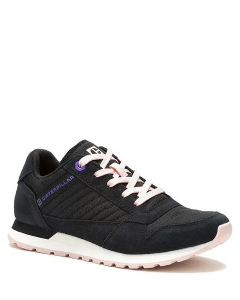 Black Women\'s Caterpillar Ventura Canvas Sneakers | 967138-BWX