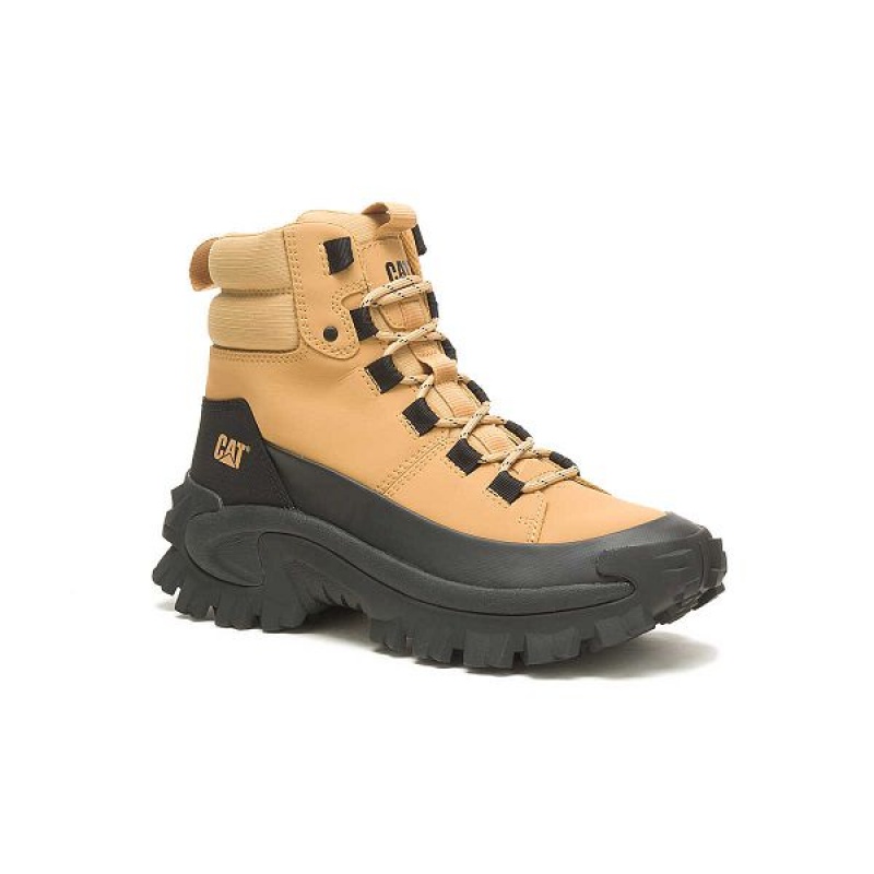 Black / Brown Men's Caterpillar Trespass Waterproof Galosh Boots | 312560-GXM