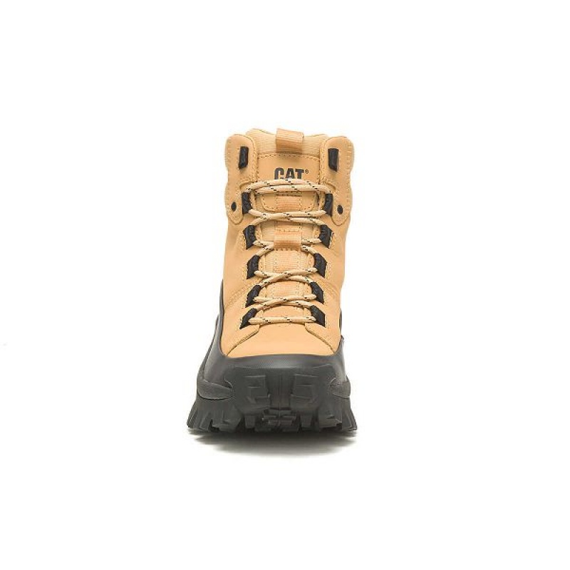 Black / Brown Women's Caterpillar Trespass Waterproof Galosh Boots | 250678-OAF