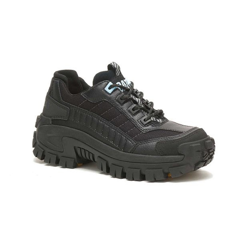 Black / Light / Blue Women's Caterpillar Invader Steel Toe Work Shoes | 957486-LEO