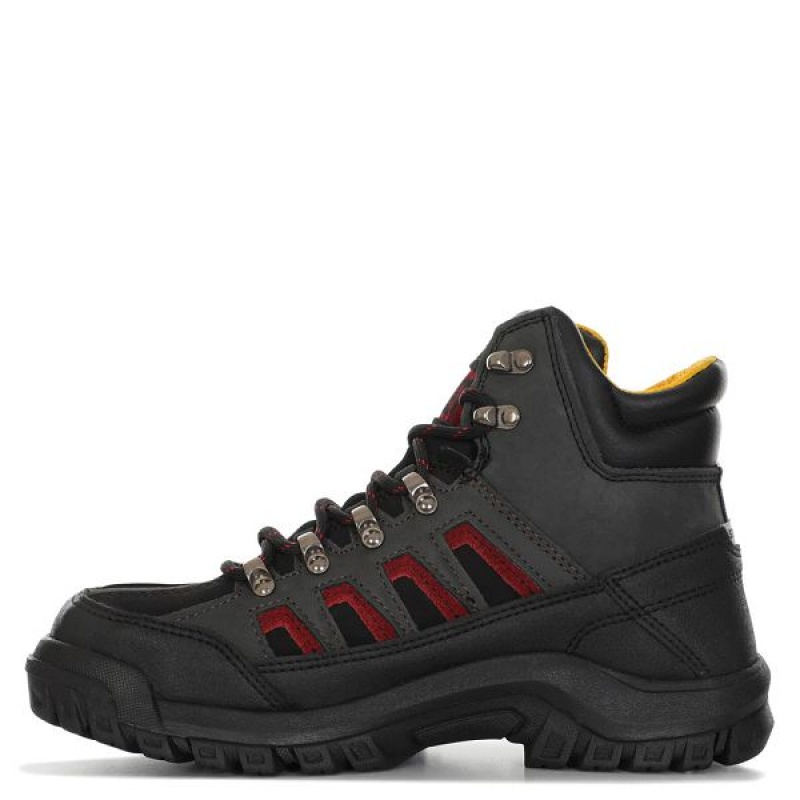 Black / Red Men's Caterpillar Threshold CAG ST M4M Industrial Work Boots | 231690-KUH