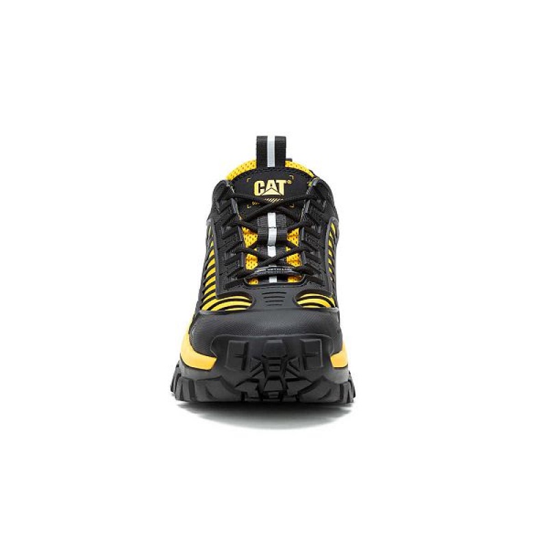 Black / Yellow Men's Caterpillar Invader Mecha Composite Toe Work Shoes | 786409-SCG