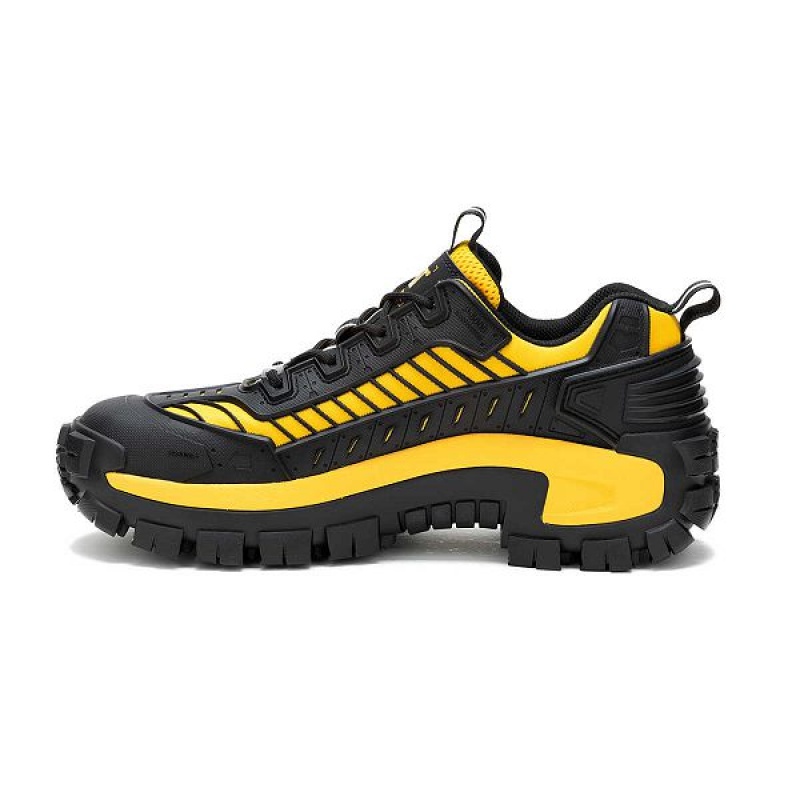 Black / Yellow Men's Caterpillar Invader Mecha Composite Toe Work Shoes | 786409-SCG