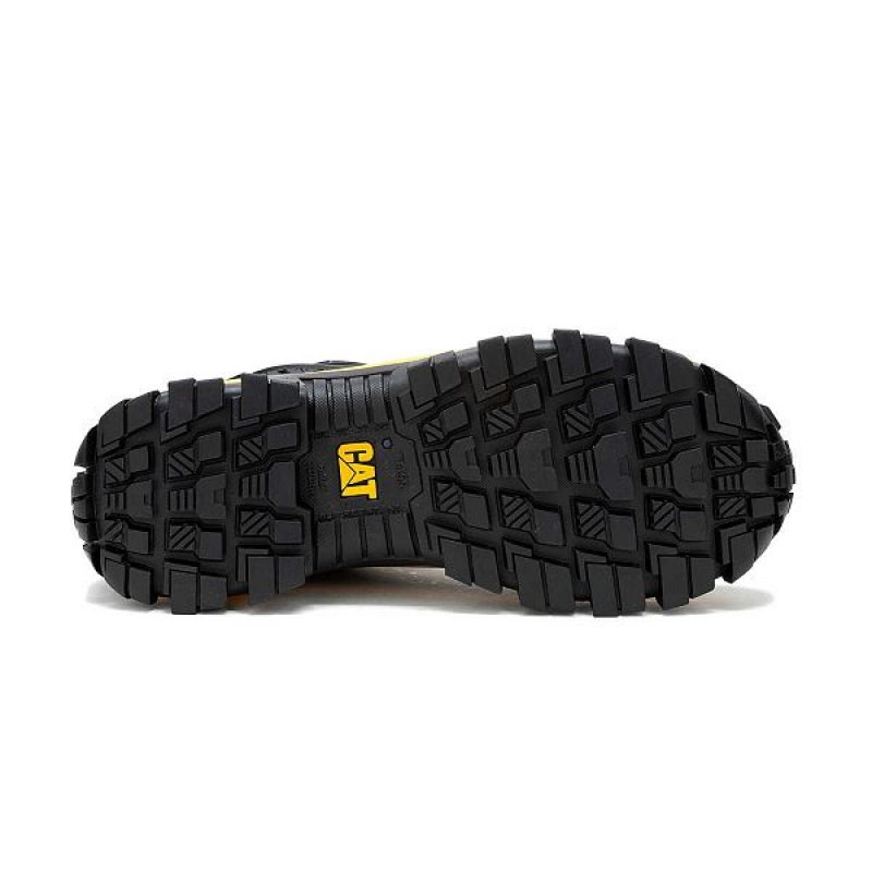 Black / Yellow Men's Caterpillar Invader Mecha Composite Toe Work Shoes | 786409-SCG