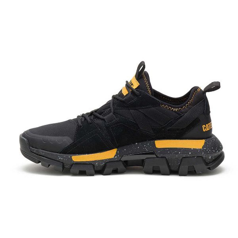 Black / Yellow Men's Caterpillar Raider Sport Sneakers | 829371-UPW