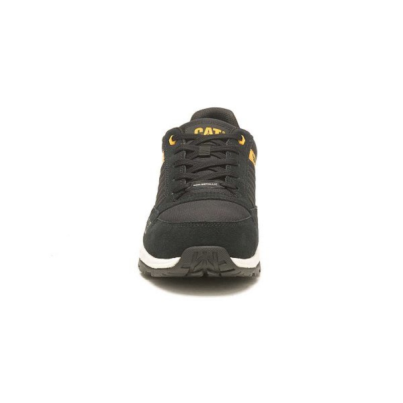 Black / Yellow Men's Caterpillar Venward Composite Toe Work Shoes | 478593-BEV