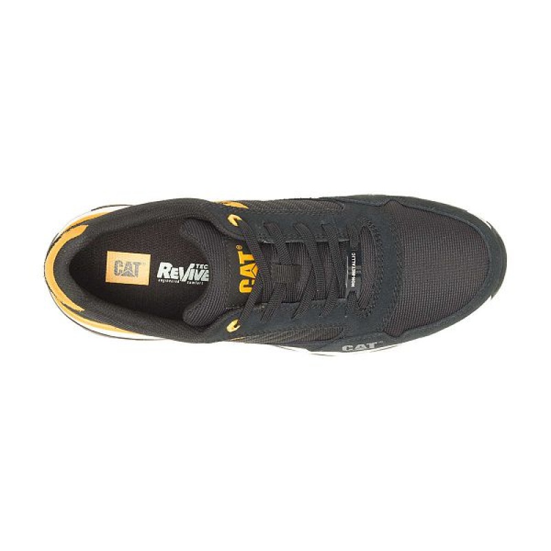 Black / Yellow Men's Caterpillar Venward Composite Toe Work Shoes | 478593-BEV