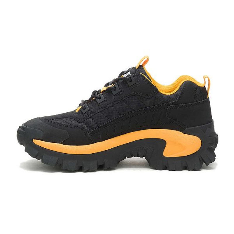 Black / Yellow Women's Caterpillar Intruder Sneakers | 845037-MKV