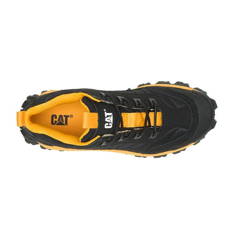 Black / Yellow Women's Caterpillar Intruder Sneakers | 845037-MKV