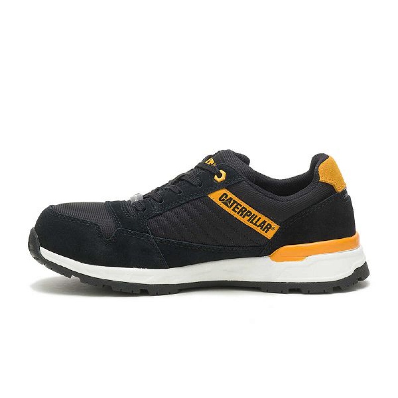 Black / Yellow Women's Caterpillar Venward Composite Toe Work Shoes | 725103-YPL