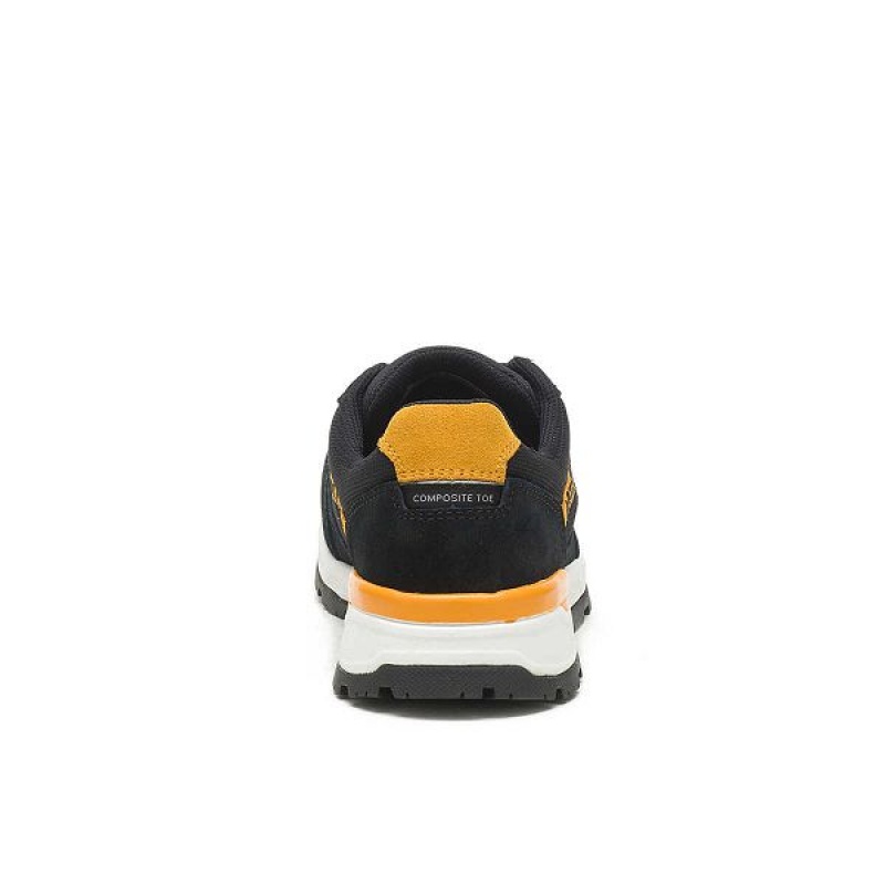 Black / Yellow Women's Caterpillar Venward Composite Toe Work Shoes | 725103-YPL