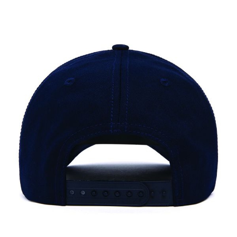 Blue Men's Caterpillar Cat Logo Silicone Patch Hats | 986432-ZDR