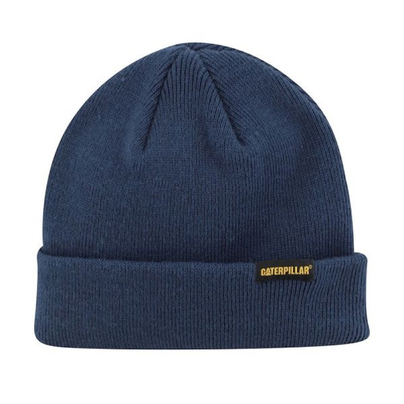 Blue Women\'s Caterpillar Foundation Knit Hats | 091274-GKC