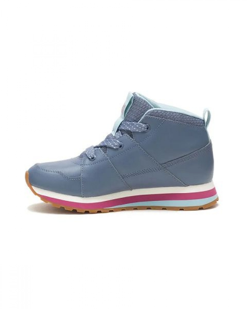 Blue Women's Caterpillar Ventura Mid Elevated Sneakers | 516423-KSV