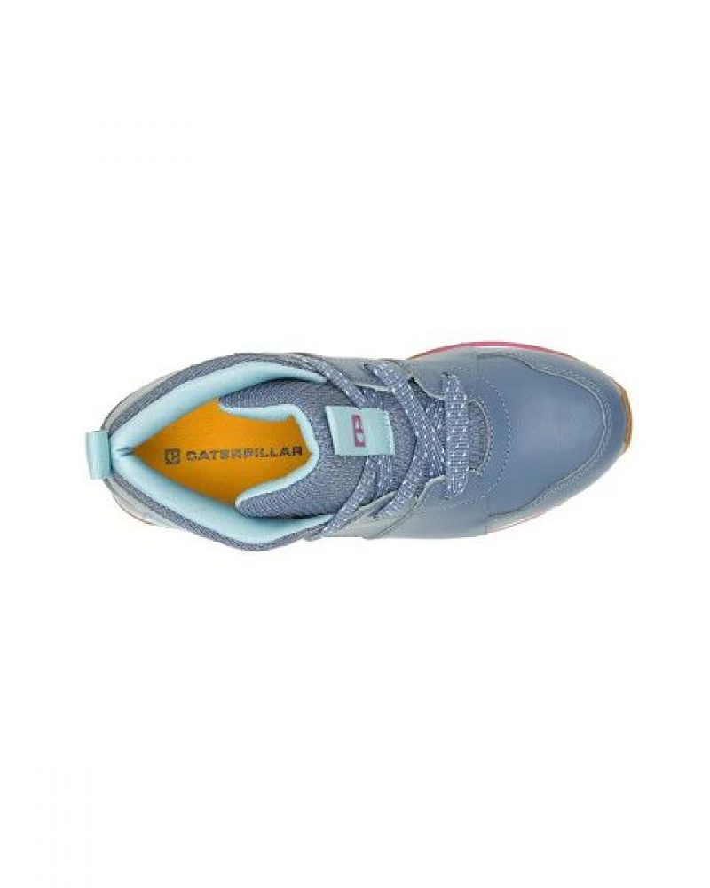 Blue Women's Caterpillar Ventura Mid Elevated Sneakers | 516423-KSV