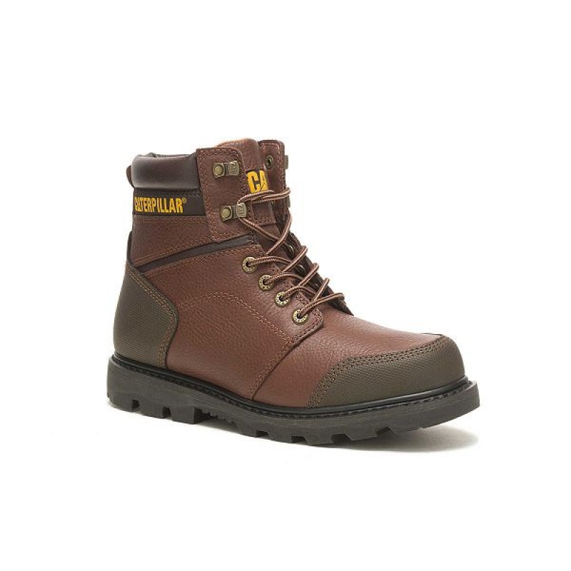 Brown Men's Caterpillar Allerton Boots | 260187-ZSL