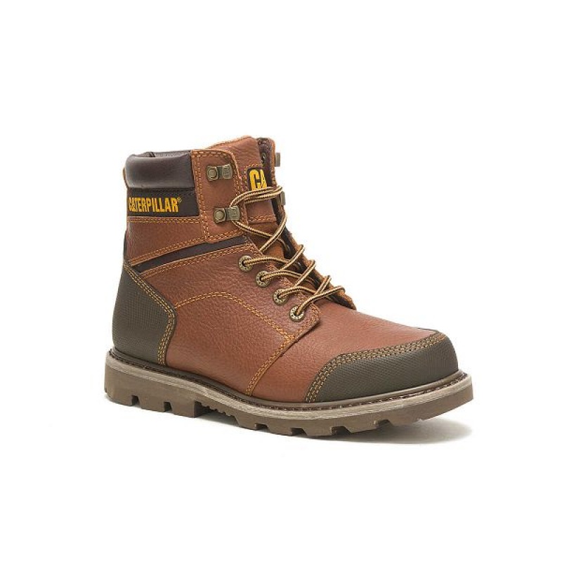 Brown Men's Caterpillar Allerton Boots | 546073-HYZ