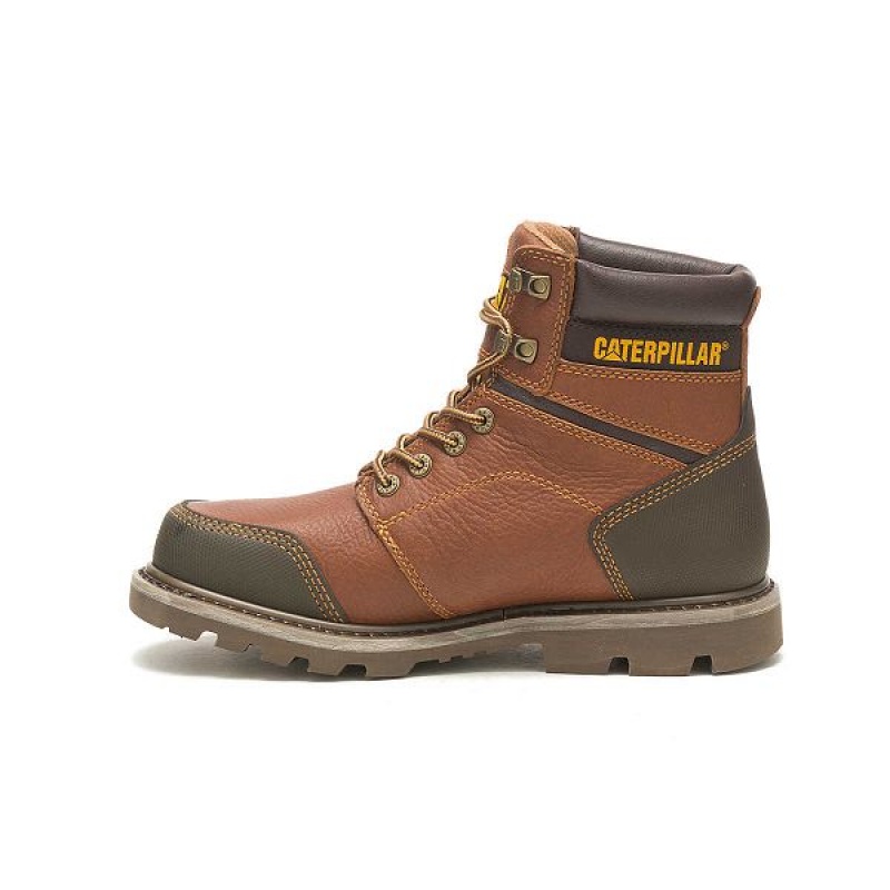 Brown Men's Caterpillar Allerton Boots | 546073-HYZ