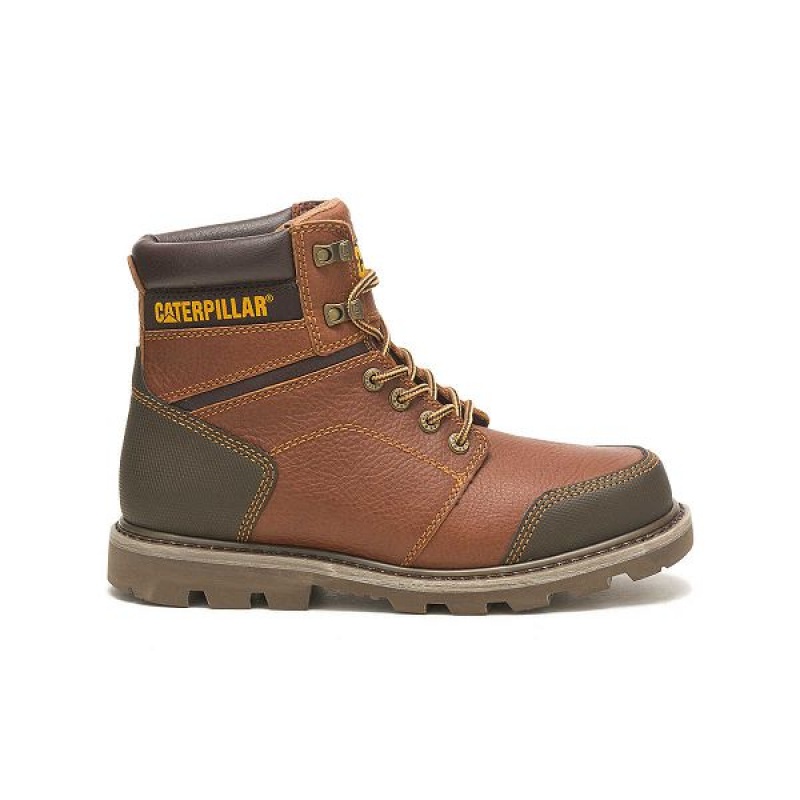 Brown Men\'s Caterpillar Allerton Boots | 546073-HYZ