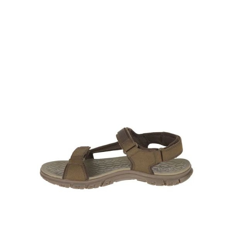 Brown Men's Caterpillar Atchison Cat Sandals | 340152-QJS