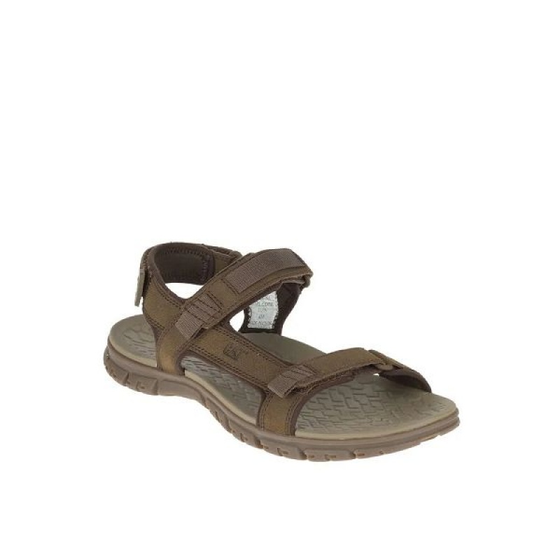 Brown Men\'s Caterpillar Atchison Cat Sandals | 340152-QJS