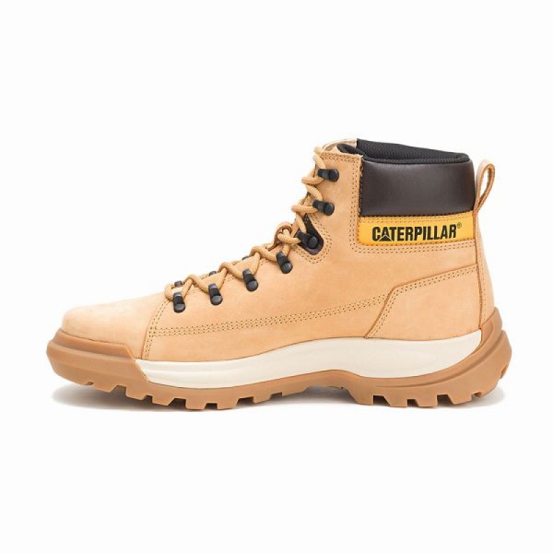 Brown Men's Caterpillar Brawn Boots | 584391-QNP