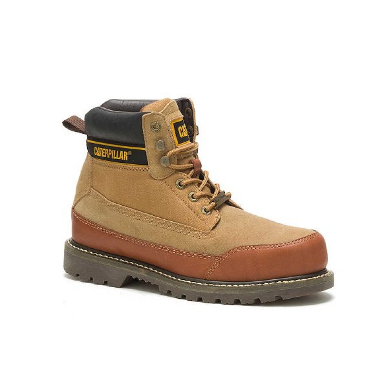 Brown Men's Caterpillar Cat Footwear x Nigel Cabourn Utah Boots | 378692-FLC