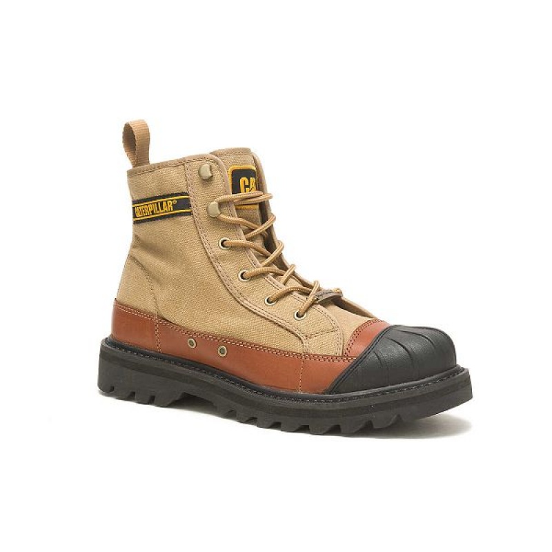 Brown Men's Caterpillar Cat Footwear x Nigel Cabourn Omaha Boots | 764583-MEB