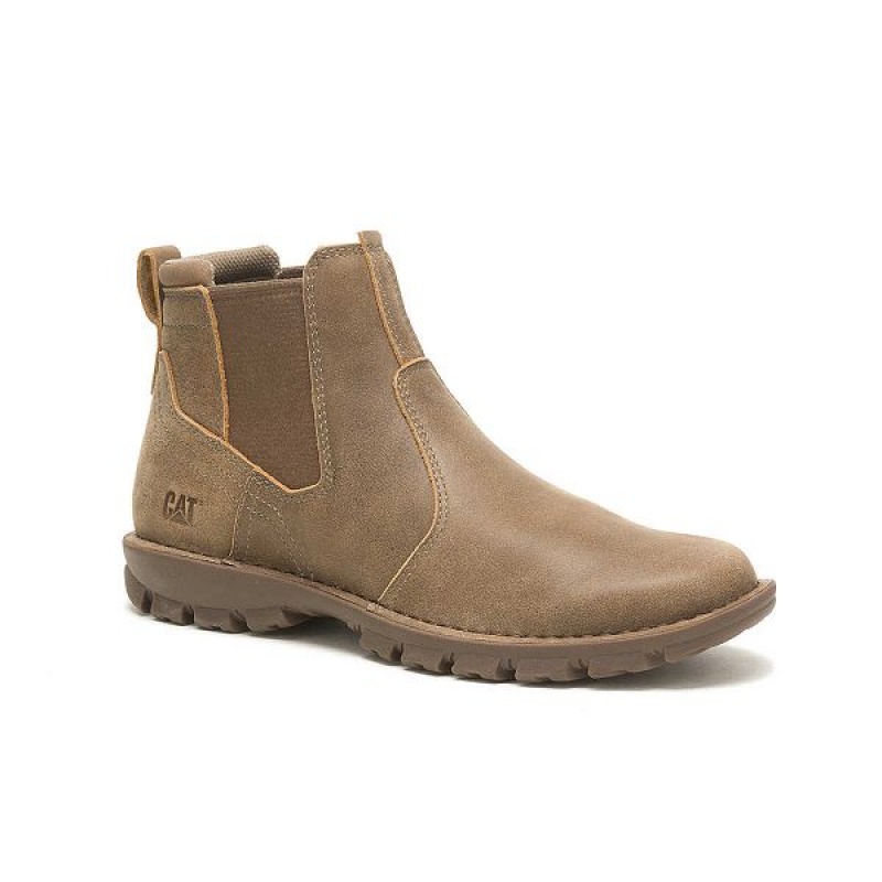 Brown Men's Caterpillar Excursion Boots | 928635-NUZ