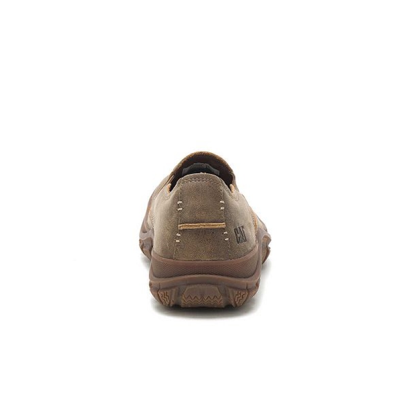 Brown Men's Caterpillar Fused Slip On | 489126-BKX