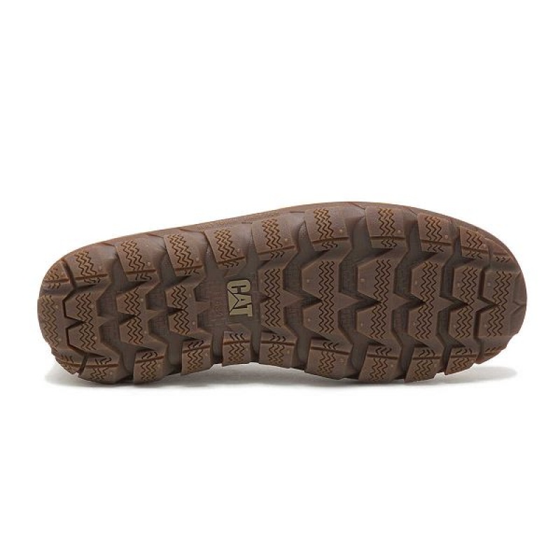 Brown Men's Caterpillar Fused Slip On | 489126-BKX