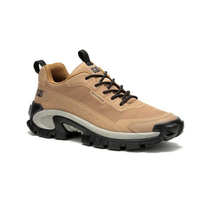 Brown Men's Caterpillar Intruder Lightning Mesh Waterproof Sneakers | 041987-TJR