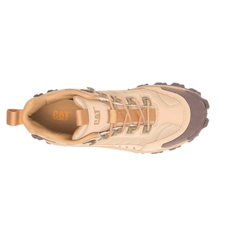 Brown Men's Caterpillar Intruder Mid Sneakers | 642087-EJU