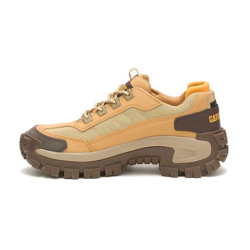 Brown Men's Caterpillar Invader Steel Toe Work Shoes | 072658-BZH