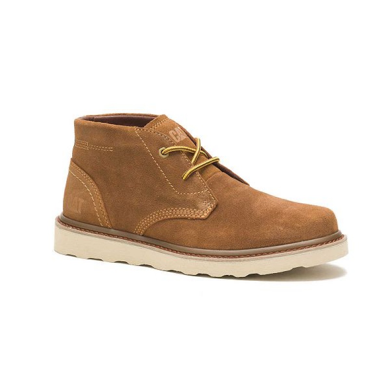 Brown Men's Caterpillar Narrate Chukka Boots | 536028-QXT