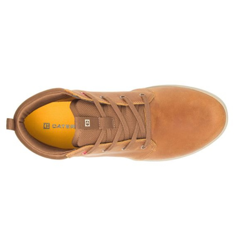 Brown Men's Caterpillar Proxy Mid Boots | 460152-KDQ