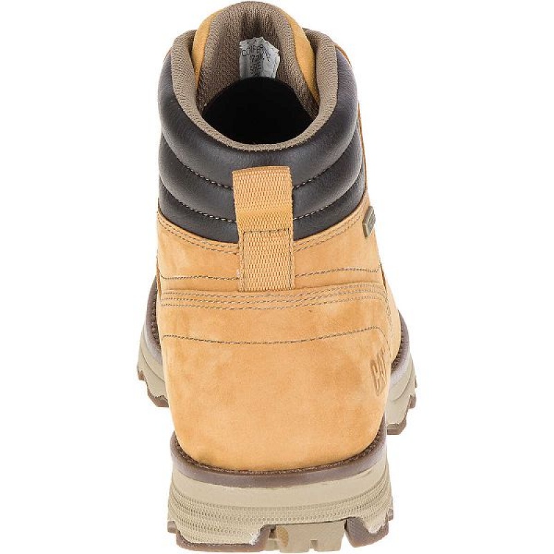 Brown Men's Caterpillar Sire Waterproof Boots | 953678-KOR