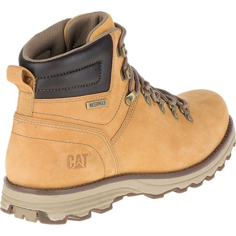 Brown Men's Caterpillar Sire Waterproof Boots | 953678-KOR