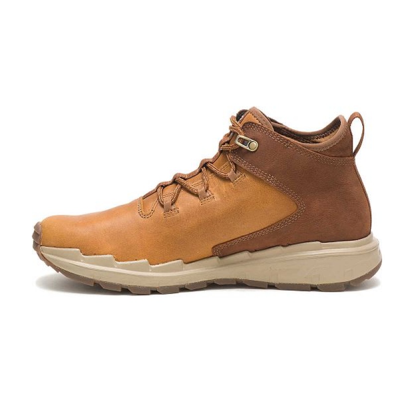 Brown Men's Caterpillar Stratify Waterproof Boots | 513784-ANU