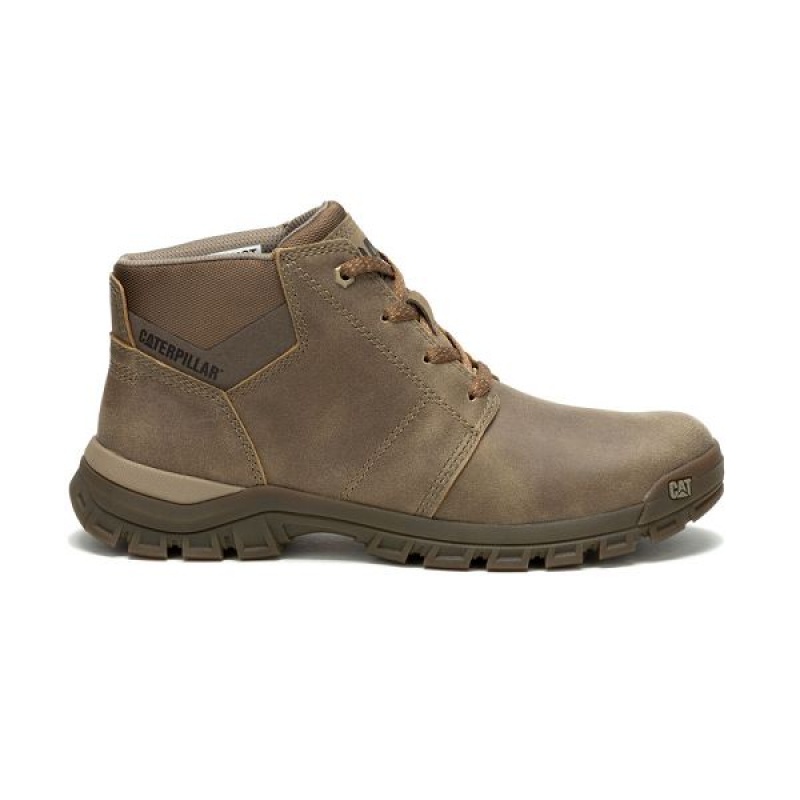 Brown Men's Caterpillar Threshold Chukka Chukka Boots | 628531-THV