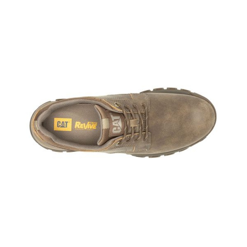 Brown Men's Caterpillar Threshold Lace Low Casual Shoes | 091528-FDZ