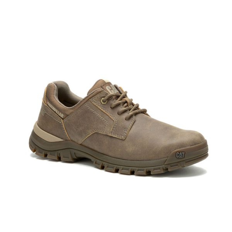 Brown Men\'s Caterpillar Threshold Lace Low Casual Shoes | 091528-FDZ